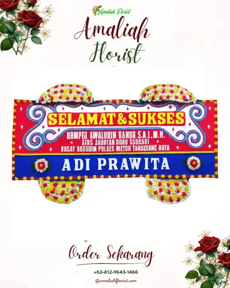 Papan Bunga Ucapan Selamat Lalap